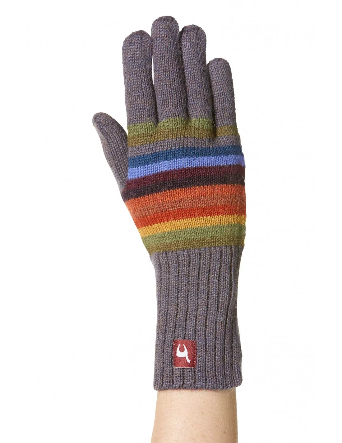 Alpaka Fingerhandschuhe ARCO IRIS aus 100% Baby Alpaka - Alpakawolletraum.com
