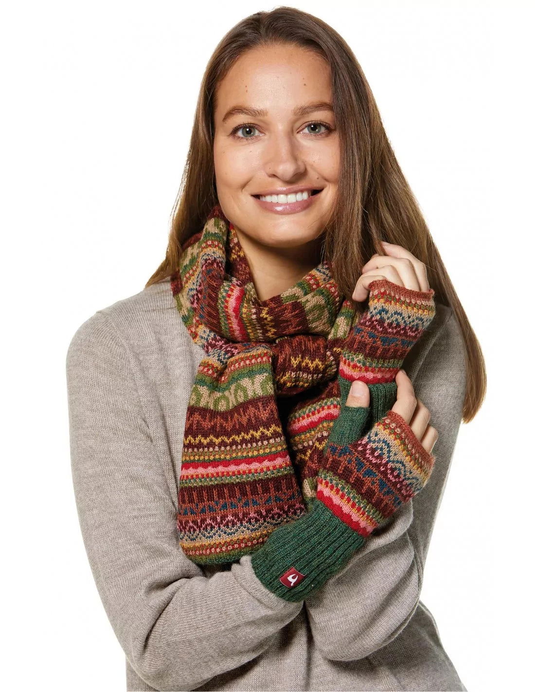 Alpaka Fingerlose Handschuhe LUNA aus 100% Baby Alpaka - Alpakawolletraum.com