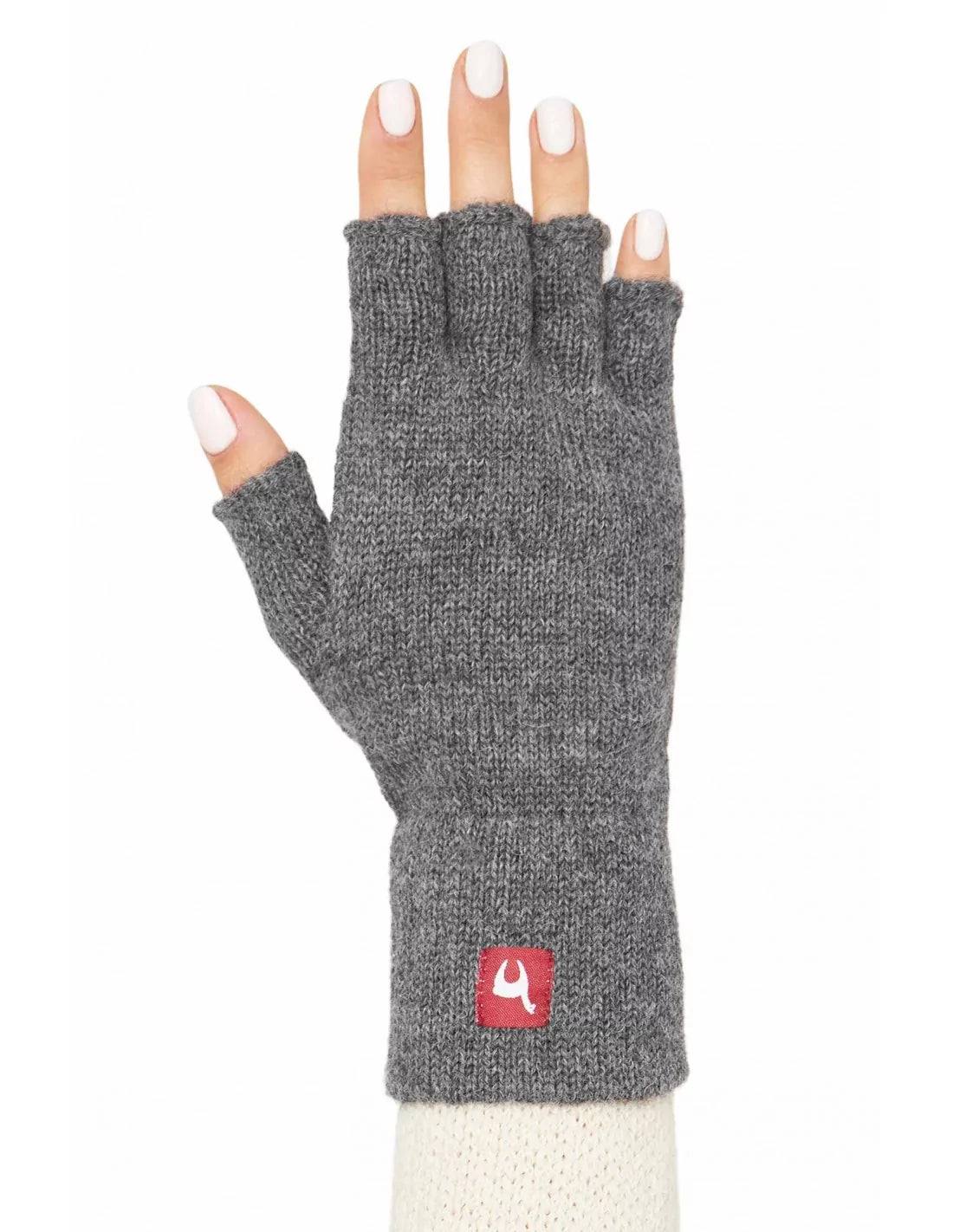 Alpaka Handschuhe HALBFINGER aus 100% Baby Alpaka - Alpakawolletraum.com