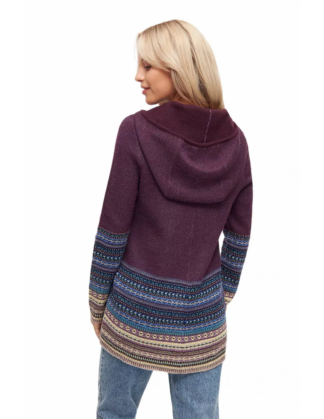 Alpaka Kapuzen Pullover DILAYA aus 100% Baby Alpaka - Alpakawolletraum.com