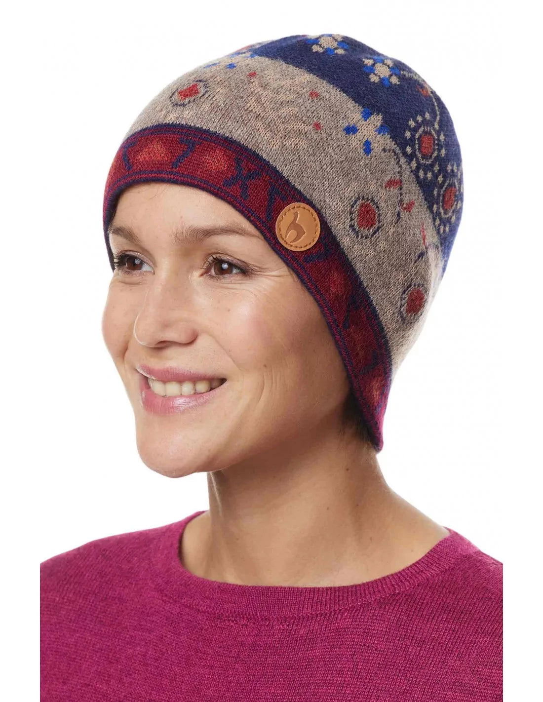 Alpaka Mütze BELLA aus 100% Baby Alpaka - Alpakawolletraum.com