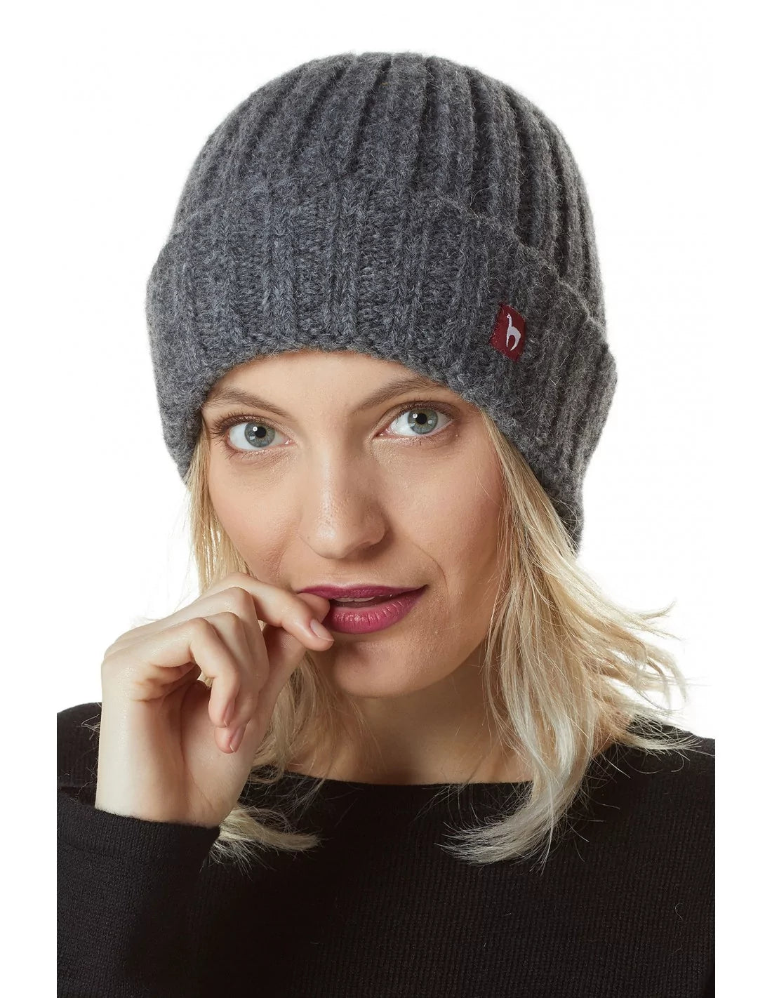 Alpaka Mütze BIANCA aus Baby Alpaka und Woll-Mix - Alpakawolletraum.com