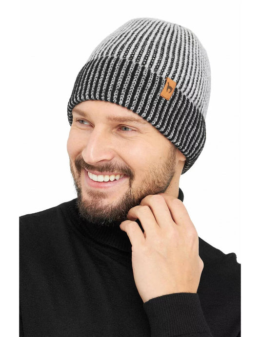 Alpaka Mütze MARINO aus 56% Baby Alpaca & 39% Baumwolle - Alpakawolletraum.com