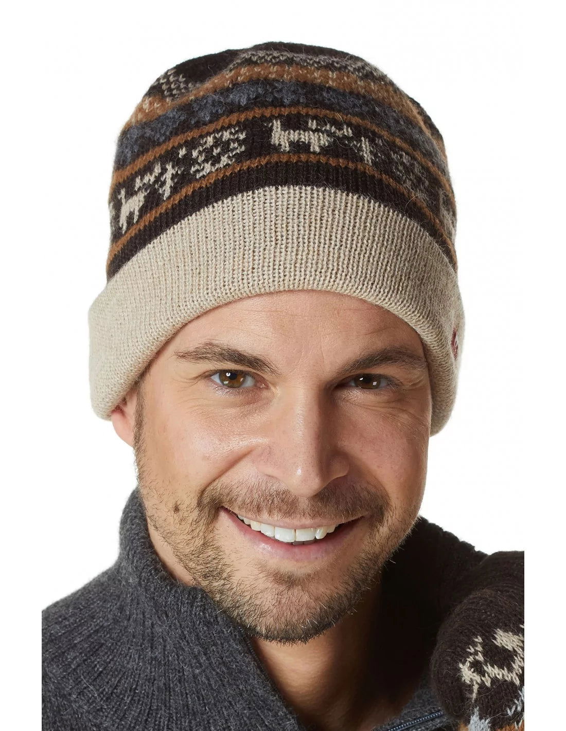 Alpaka Mütze NATURA aus 100% Alpaka - Alpakawolletraum.com