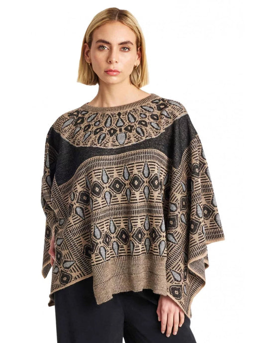 Alpaka Poncho WIDE aus 100% Baby Alpaka - Alpakawolletraum.com
