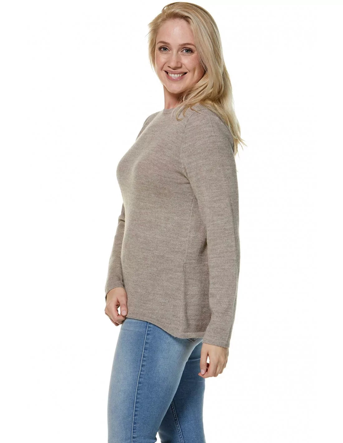 Alpaka Pullover BASIC aus 100% Baby Alpaka - Alpakawolletraum.com