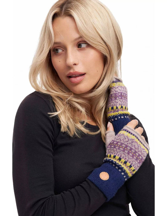 Alpaka Pulswärmer mit Daumen DILAYA aus 100% Baby Alpaka - Alpakawolletraum.com
