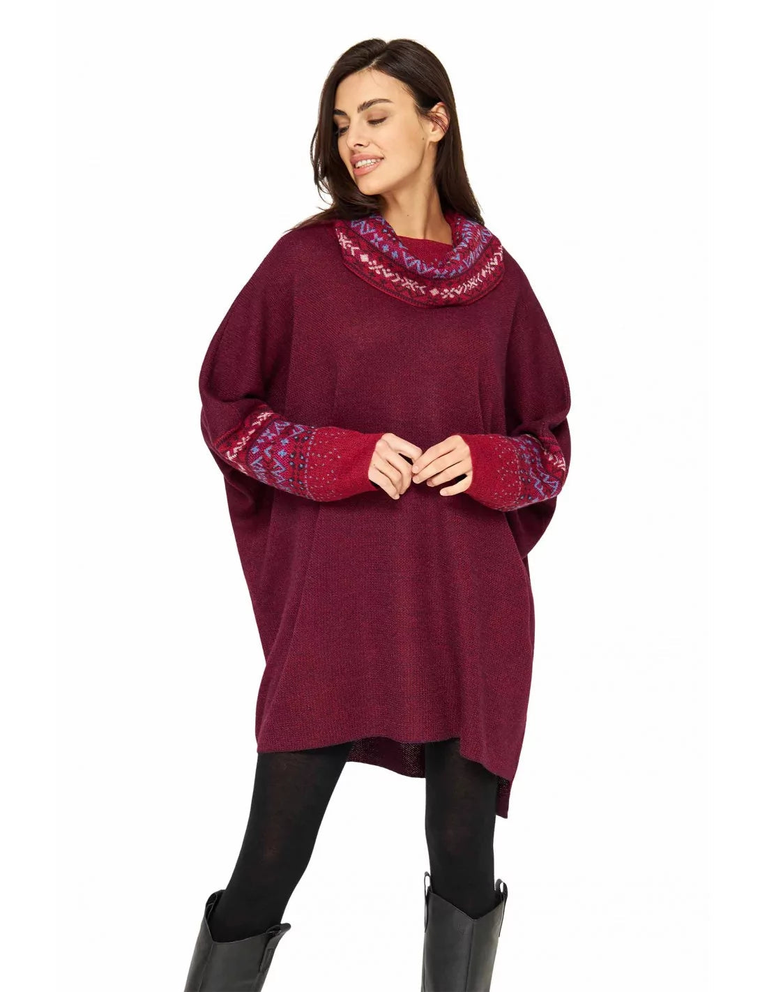 Alpaka Rollkragen-Pullover PUKA aus 100% Baby Alpaka One-Size - Alpakawolletraum.com