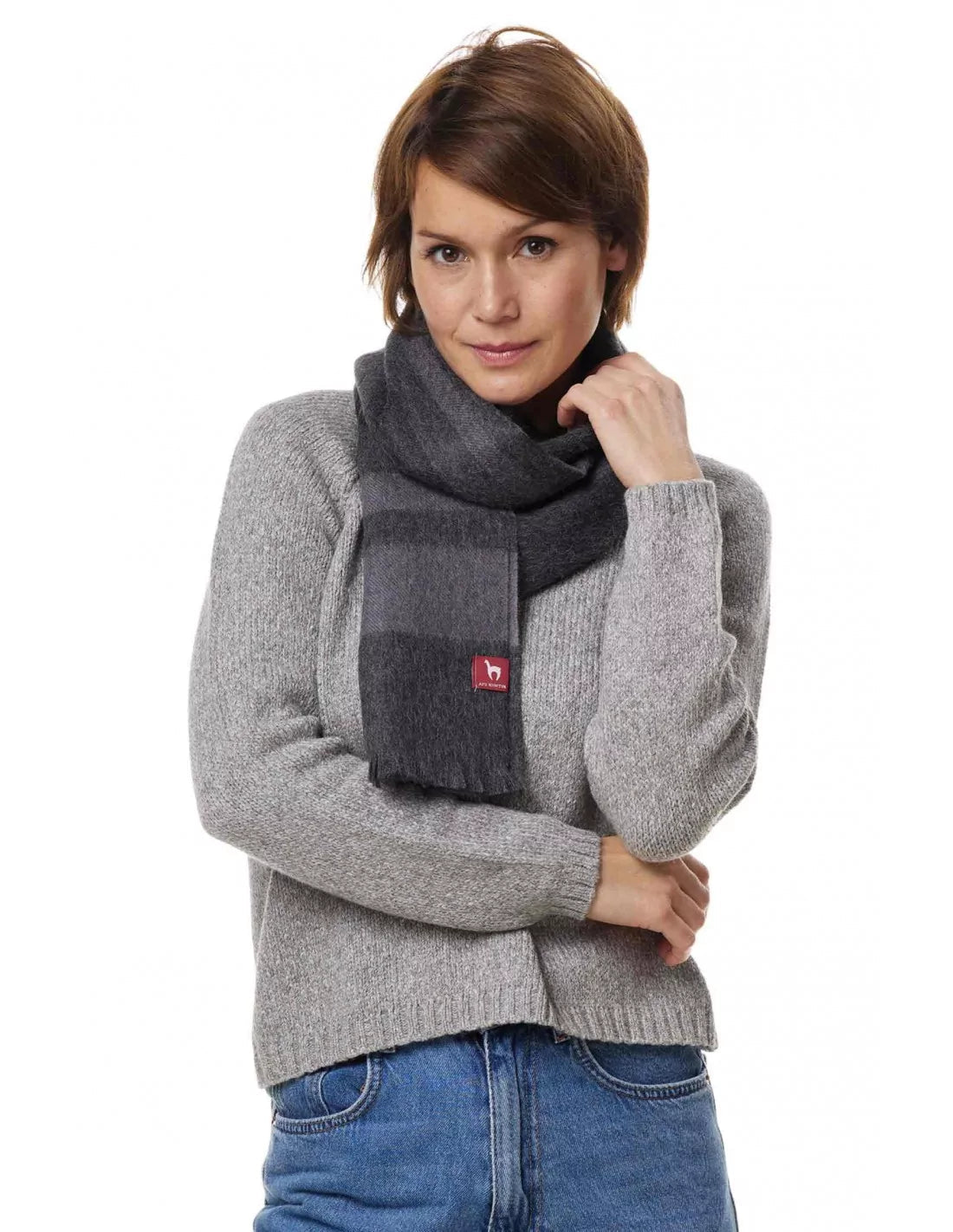 Alpaka Schal PADRINO aus 100% Baby Alpaka - Alpakawolletraum.com