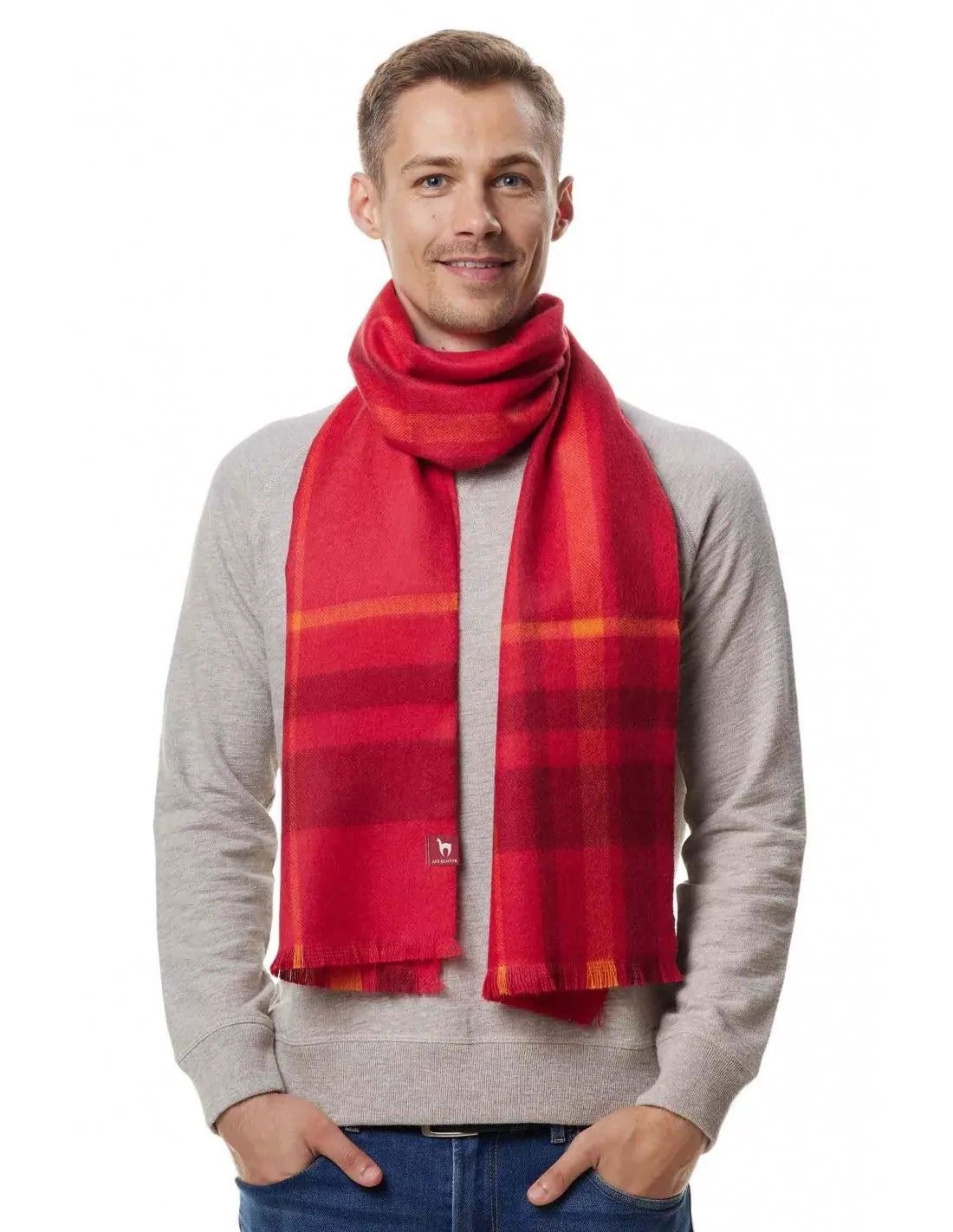 Alpaka Schal PADRINO aus 100% Baby Alpaka - Alpakawolletraum.com