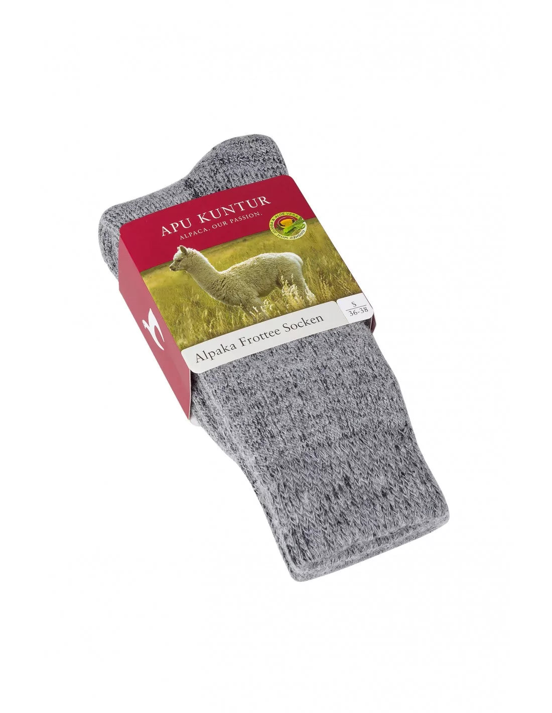 Alpaka Socken FROTTEE SOCKE aus Alpaka-Wolle-Mix - Alpakawolletraum.com