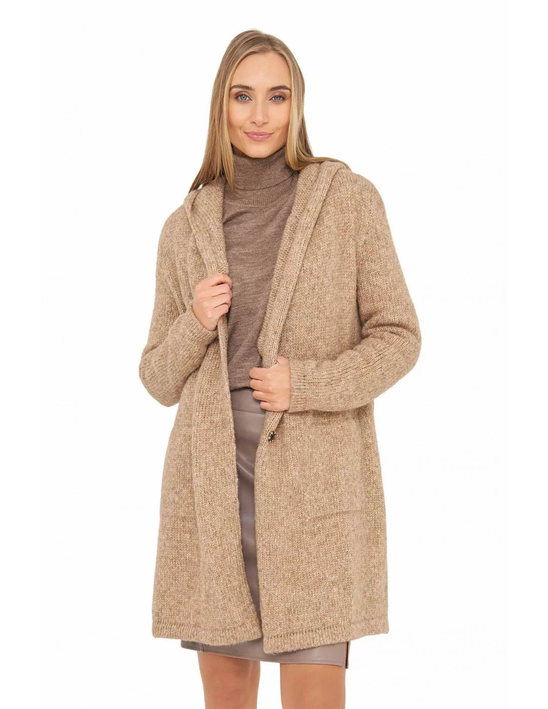 Alpaka Strickjacke ANNABELL aus Alpaka und Wolle - Alpakawolletraum.com