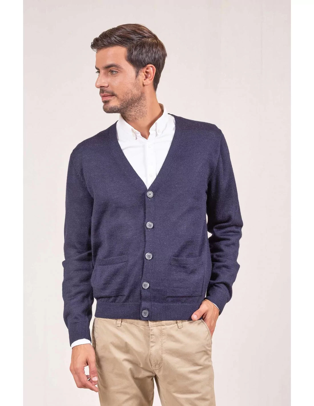 Alpaka Strickjacke ANTONY aus 100% Baby Alpaka - Alpakawolletraum.com
