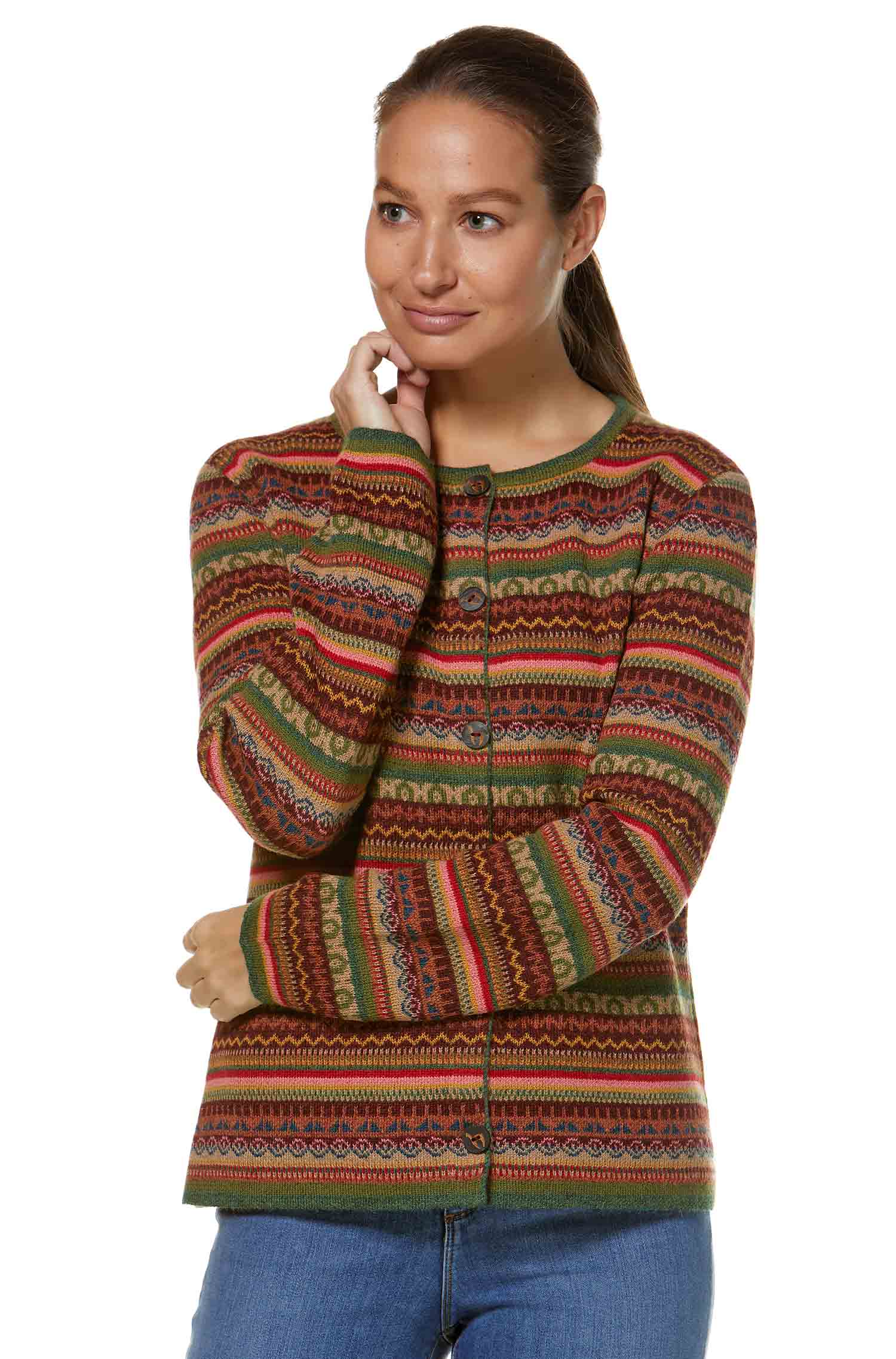 Alpaka Strickjacke LUNA aus 100% Baby Alpaka - Alpakawolletraum.com