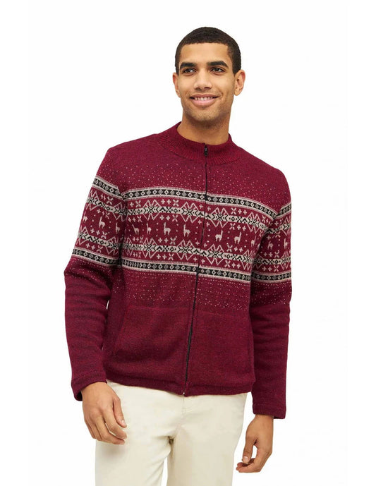 Alpaka Strickjacke NEVADO aus 100% Baby Alpaka - Alpakawolletraum.com