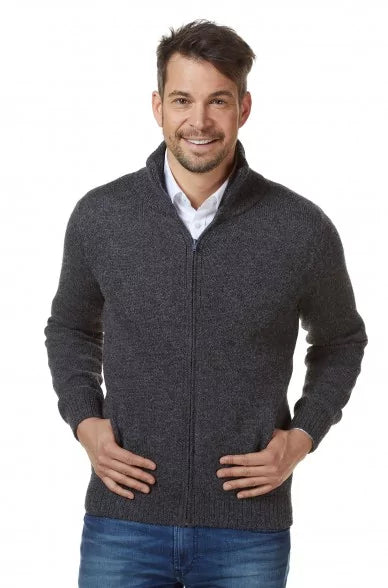 Alpaka Strickjacke RONALDO aus 100% Baby Alpaka - Alpakawolletraum.com