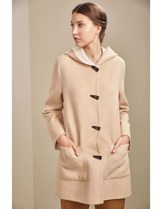 Alpaka Wende-Mantel ANASTASIA aus Baby Alpaka-Wolle-Mix - Alpakawolletraum.com