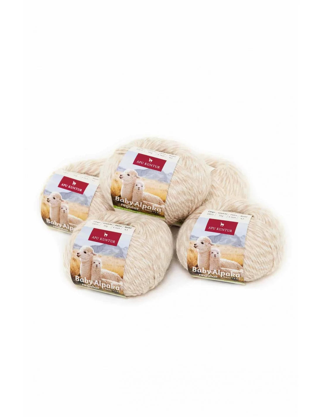 Alpaka Wolle REGULAR | 50g | 5er Pack | 100% Baby Alpaka - Alpakawolletraum.com