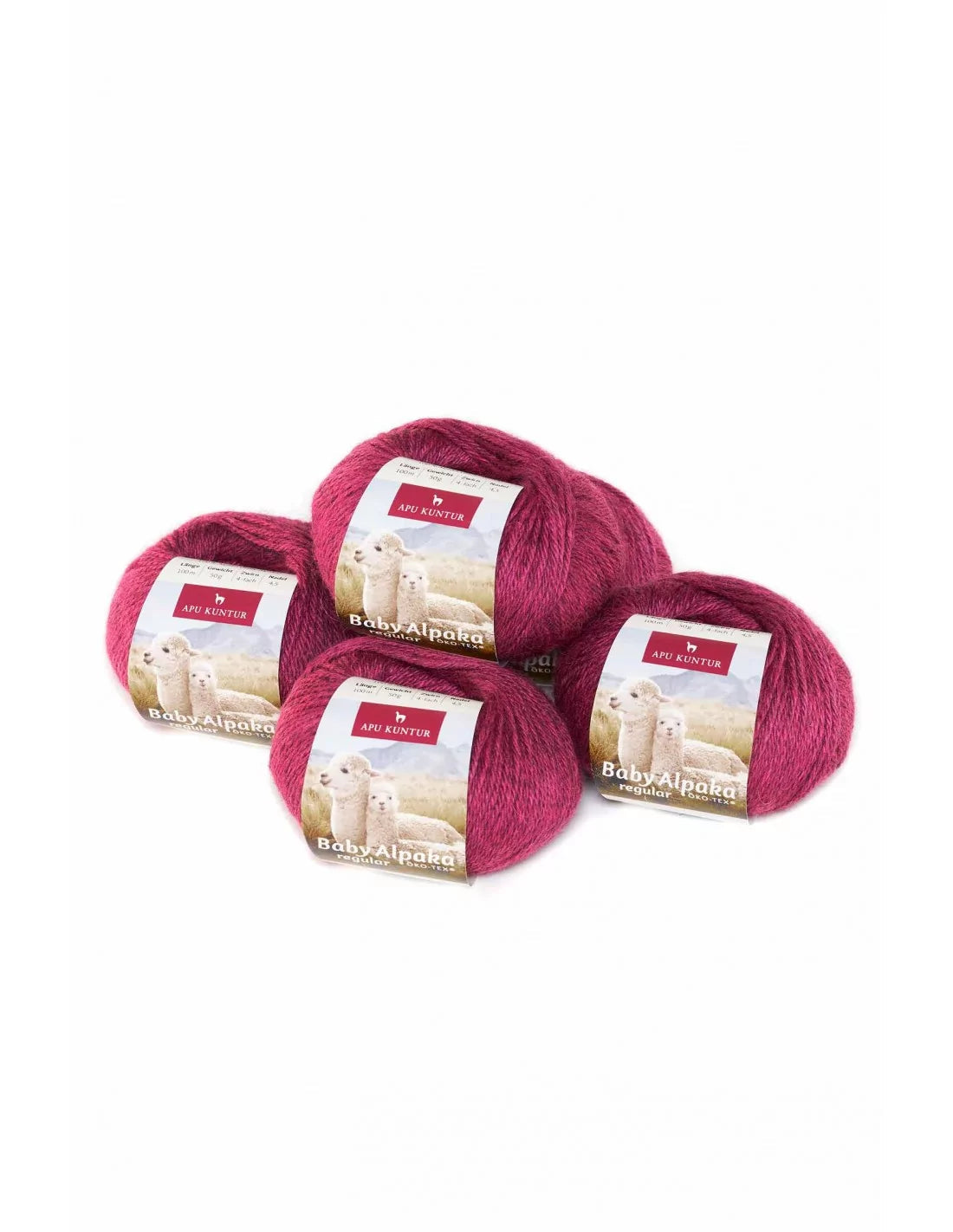 Alpaka Wolle REGULAR | 50g | 5er Pack | 100% Baby Alpaka - Alpakawolletraum.com