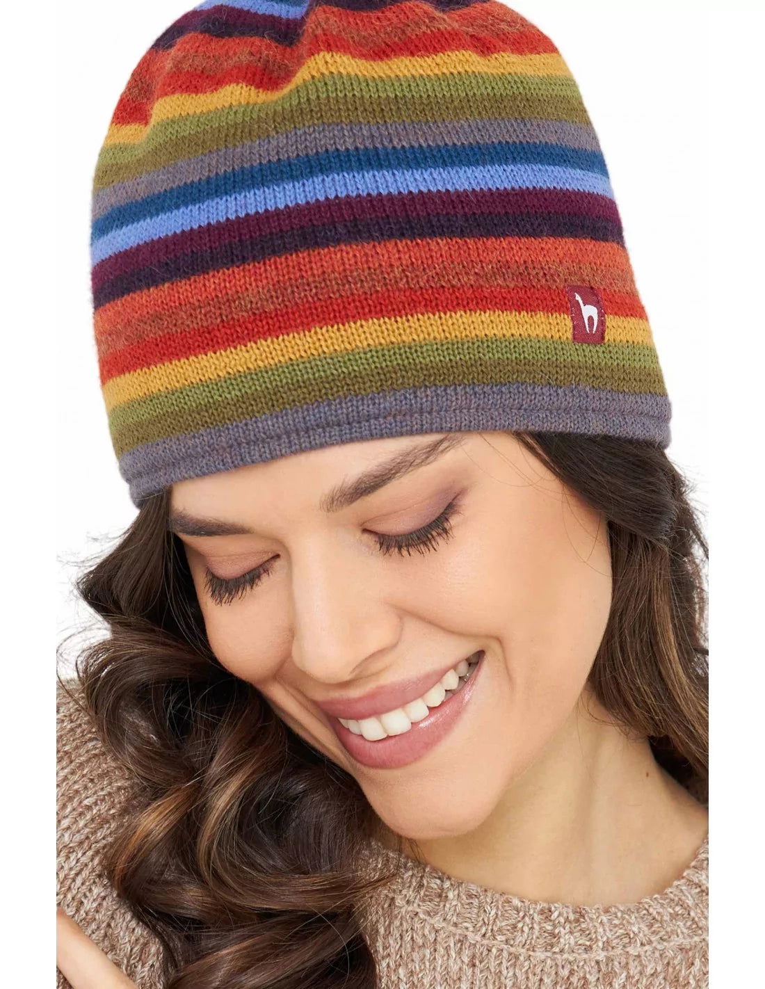 Apaka Mütze ARCO IRIS aus 100% Baby Alpaka - Alpakawolletraum.com