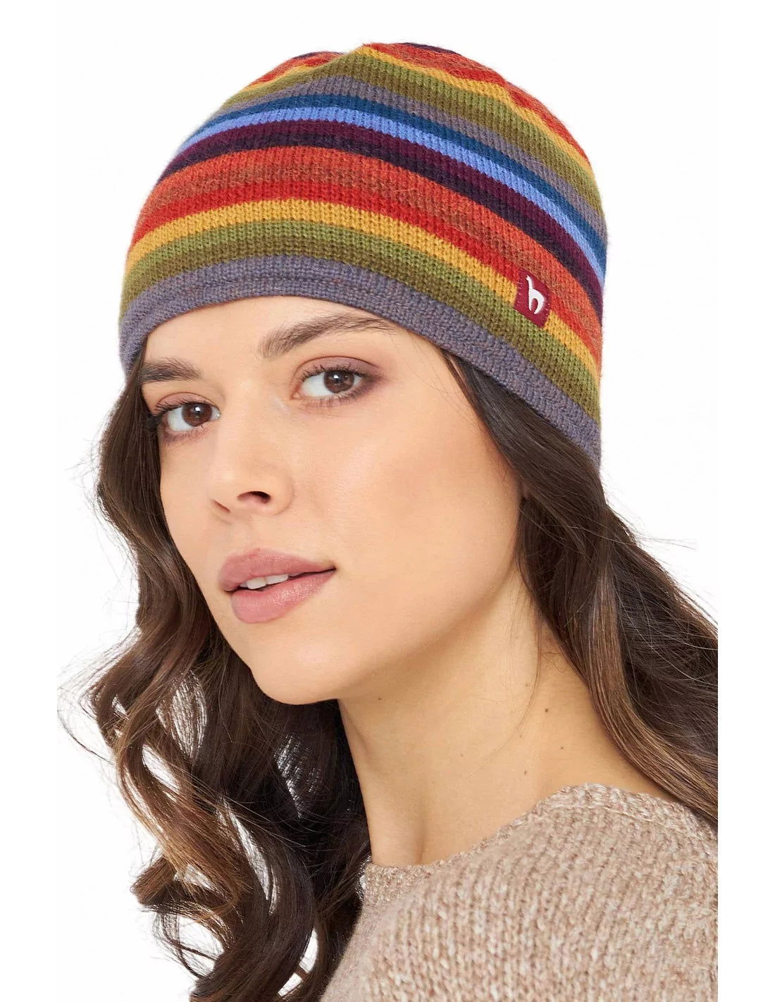 Apaka Mütze ARCO IRIS aus 100% Baby Alpaka - Alpakawolletraum.com