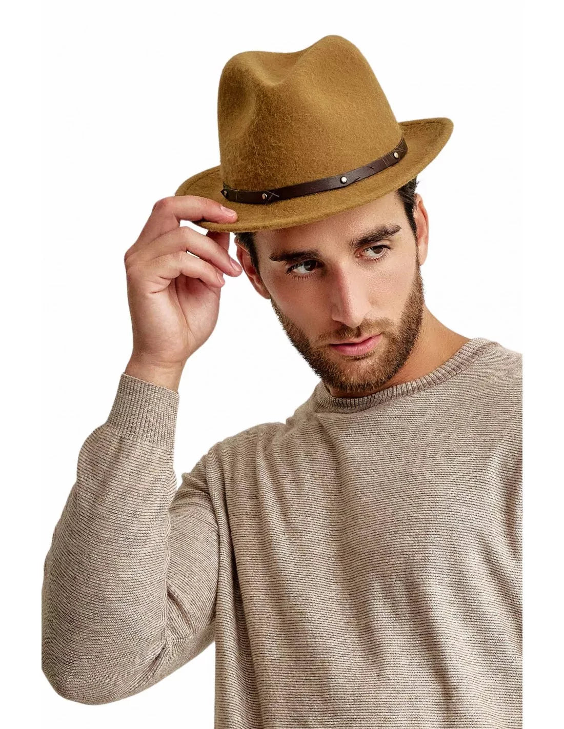 Hut PAPARAZZI gefilzt für Herren und Damen von KUNA Sombreros FEDORA-Stil - Alpakawolletraum.com