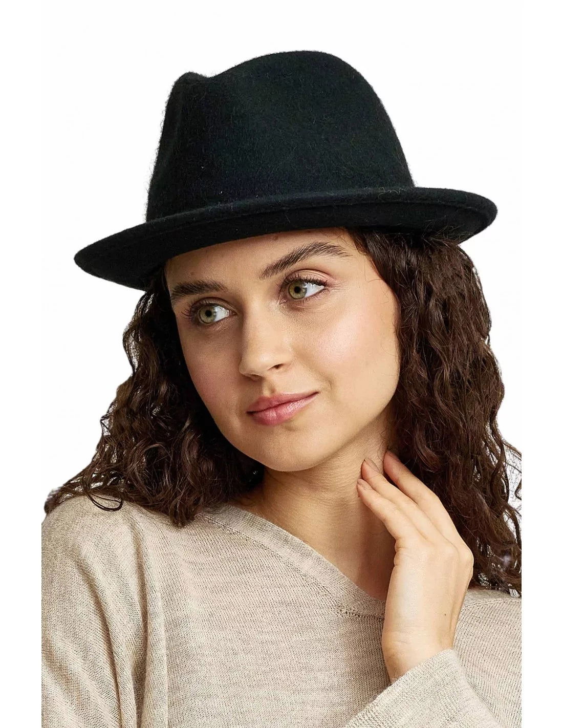 Hut PAPARAZZI gefilzt für Herren und Damen von KUNA Sombreros FEDORA-Stil - Alpakawolletraum.com