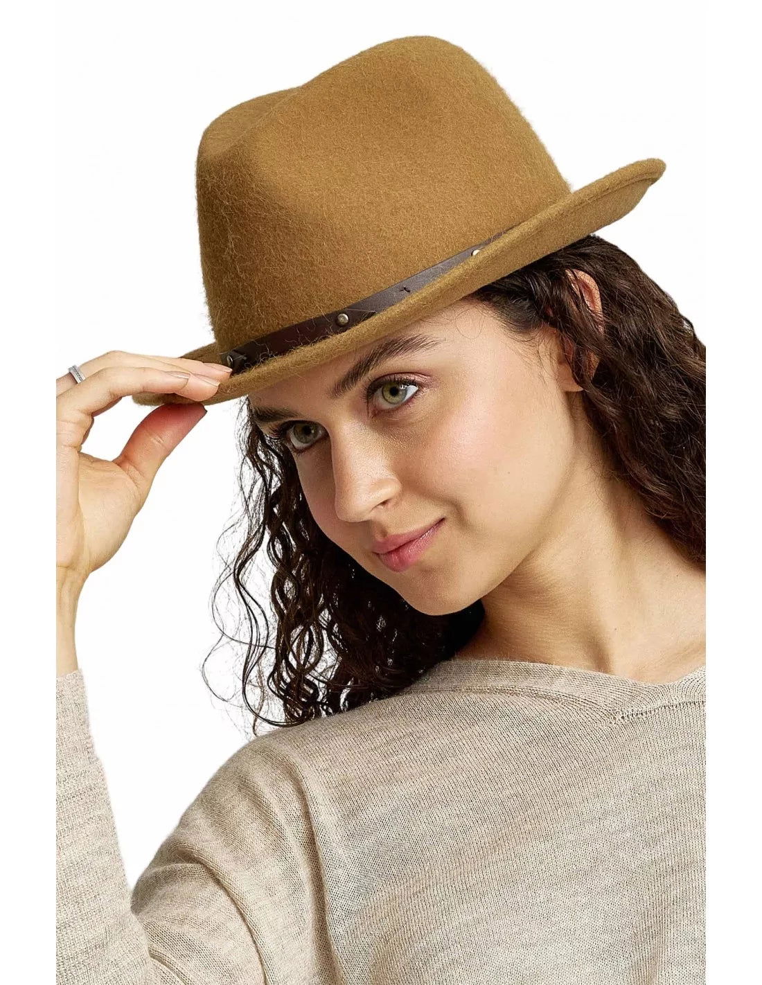 Hut PAPARAZZI gefilzt für Herren und Damen von KUNA Sombreros FEDORA-Stil - Alpakawolletraum.com