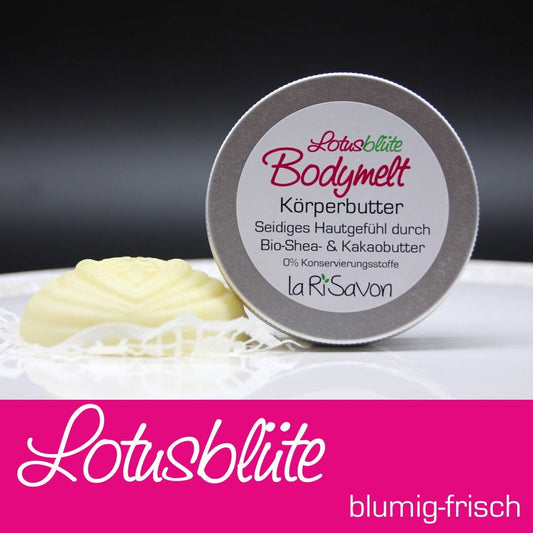 Larisavon Bodymelt Lotusblüte | Körperbutter von LaRiSavon - Alpakawolletraum.com