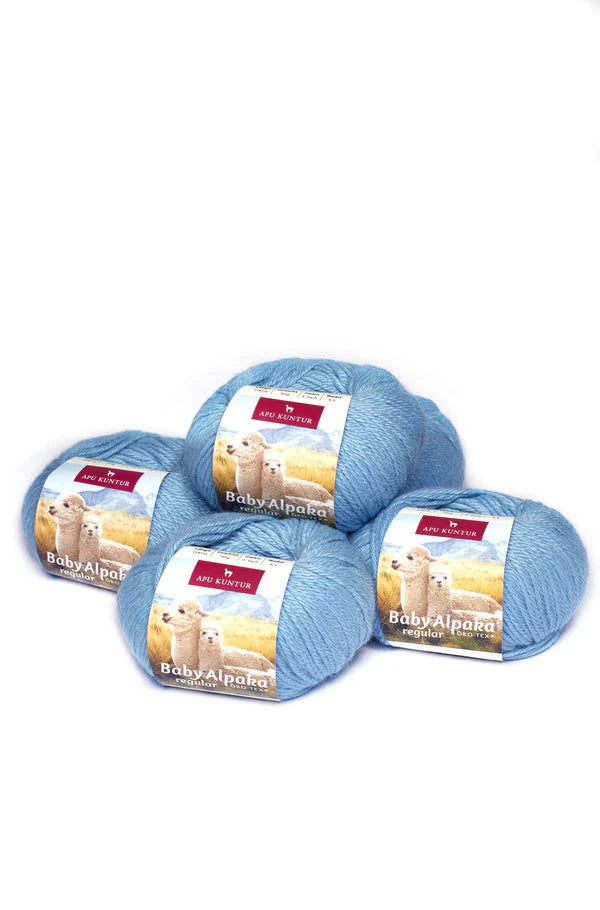 Alpaka Wolle REGULAR | 50g | 5er Pack | 100% Baby Alpaka