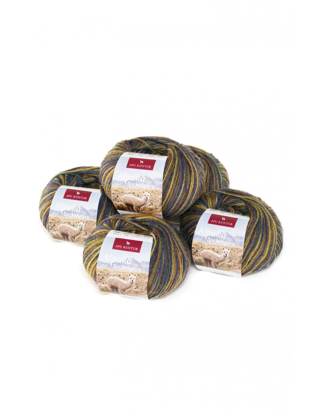 SOCKENGARN 15055-5 Alpaka Wolle SOCKENGARN | 50g | 5er Pack | Alpaka-Woll-Mix - Alpakawolletraum.com