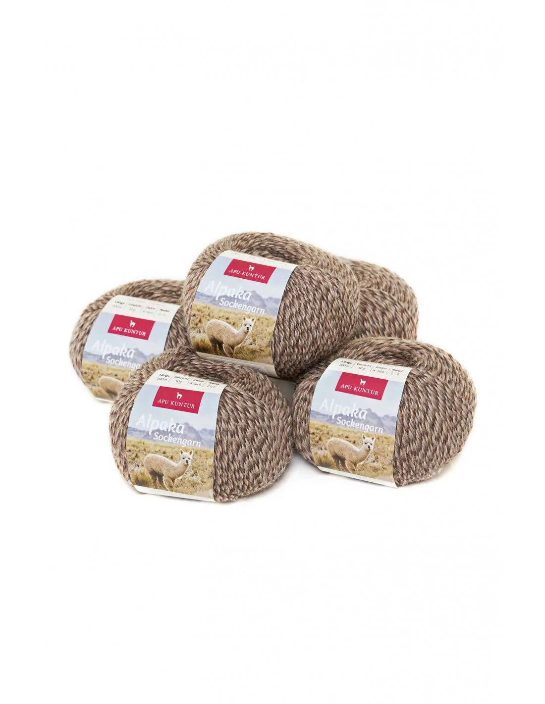 SOCKENGARN 15055-5 Alpaka Wolle SOCKENGARN | 50g | 5er Pack | Alpaka-Woll-Mix - Alpakawolletraum.com