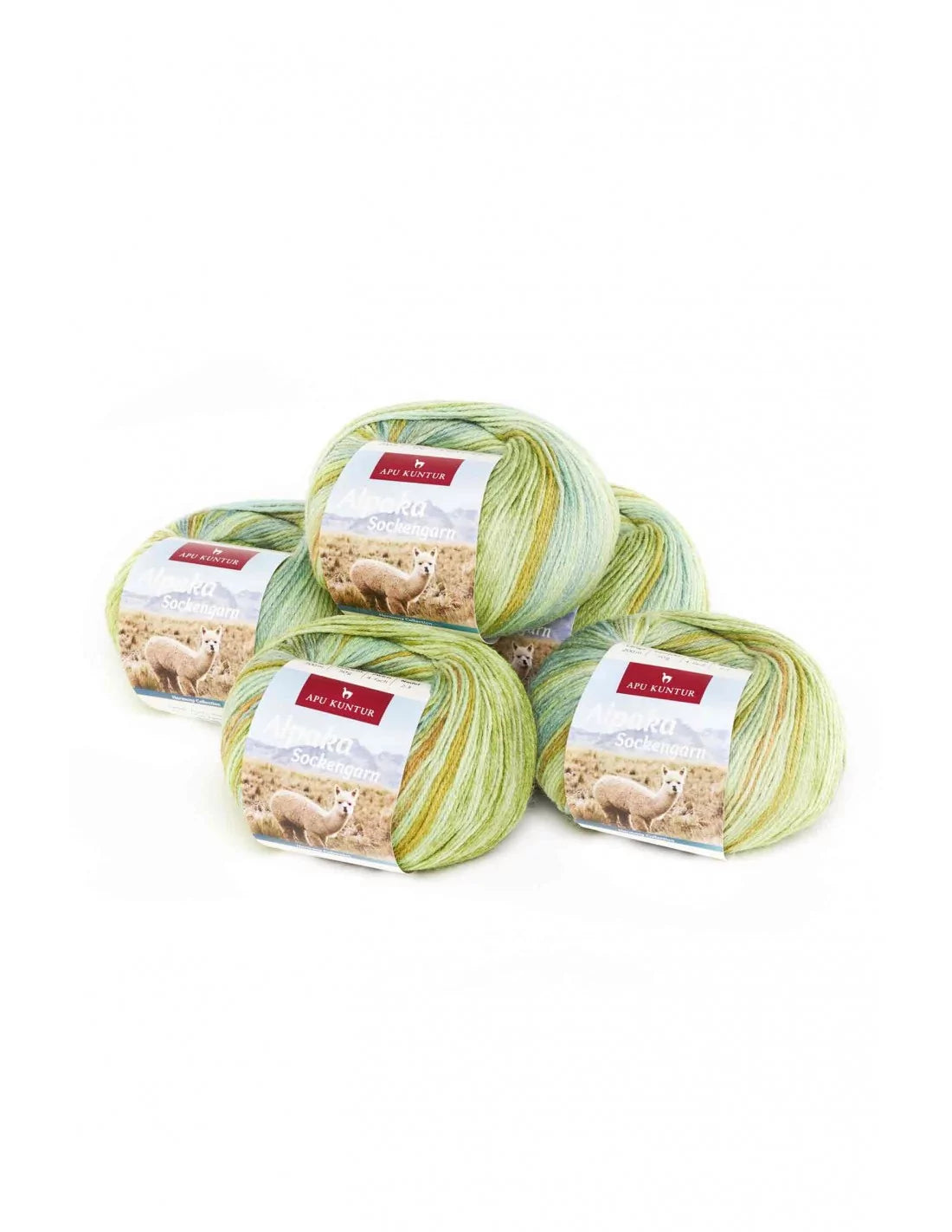 SOCKENGARN 15055-5 Alpaka Wolle SOCKENGARN | 50g | 5er Pack | Alpaka-Woll-Mix - Alpakawolletraum.com
