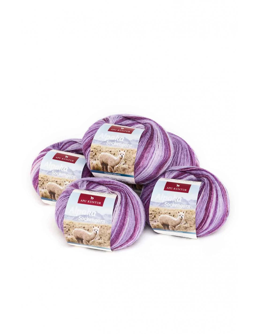 SOCKENGARN 15055-5 Alpaka Wolle SOCKENGARN | 50g | 5er Pack | Alpaka-Woll-Mix - Alpakawolletraum.com