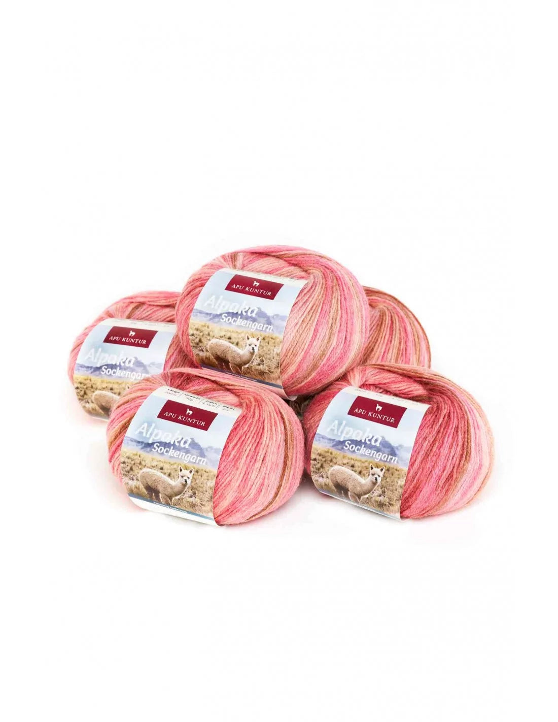 SOCKENGARN 15055-5 Alpaka Wolle SOCKENGARN | 50g | 5er Pack | Alpaka-Woll-Mix - Alpakawolletraum.com