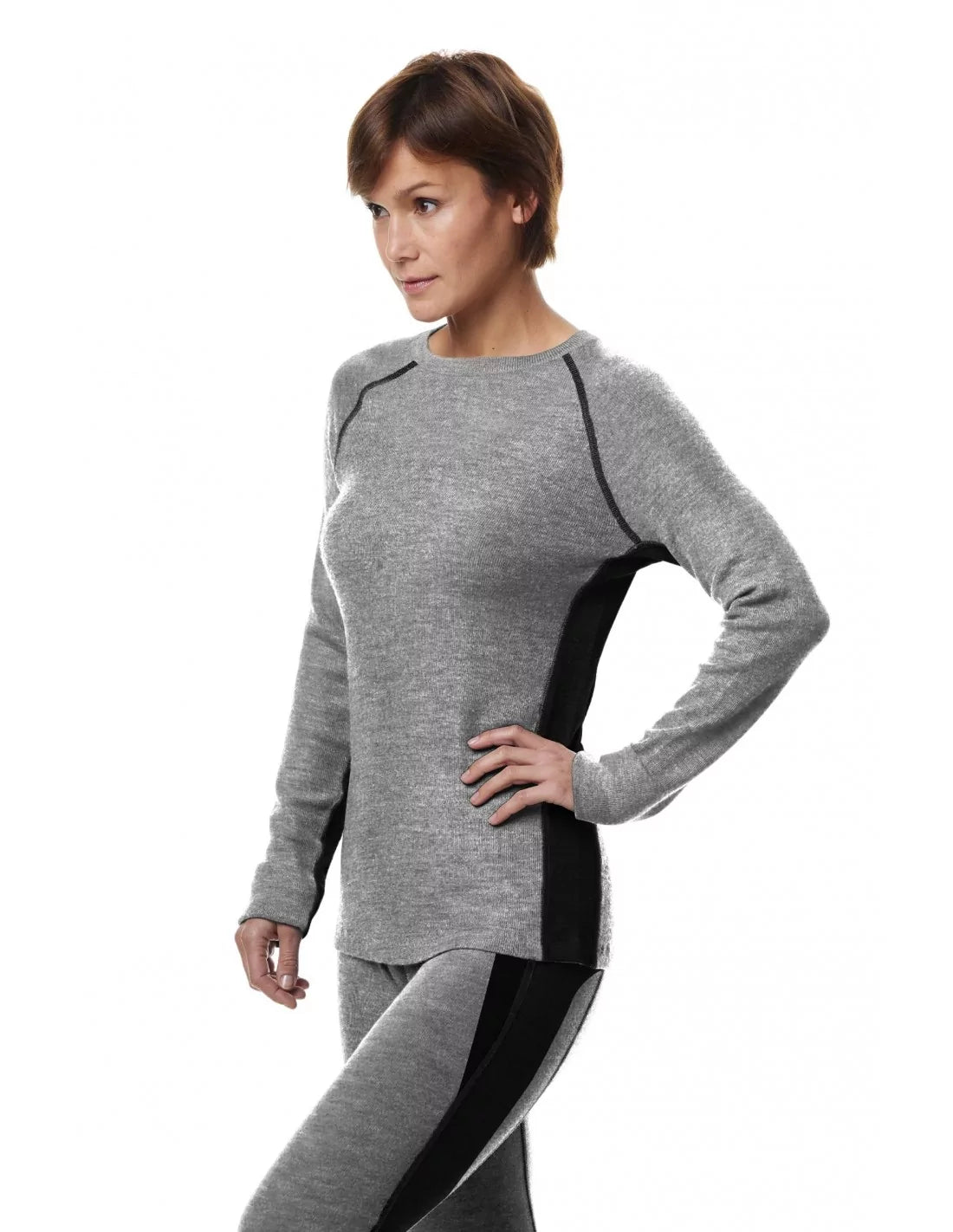 Thermo-Langarm-Shirt St. MORITZ für Damen mit Alpaka-Mix - Alpakawolletraum.com
