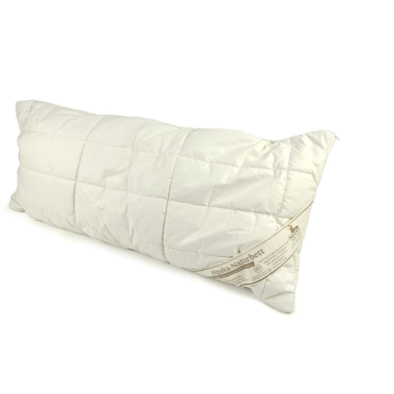 Weiches Alpaka Kopfkissen mit Batist kbA - Alpakawolletraum.com