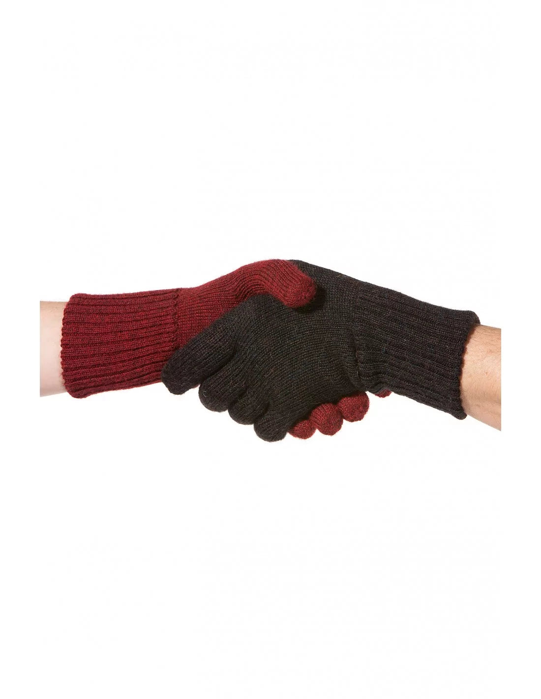 Wendbare Alpaka Fingerhandschuhe UNI aus 100% Baby Alpaka - Alpakawolletraum.com