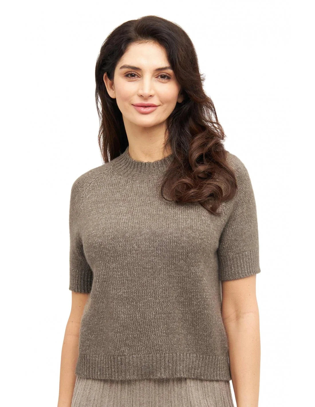 Alpaka Kurzarm-Pullover PACA – Damen Pullover aus Baby Alpaka-Merino-Mix, Fair Trade, weich & zeitlos