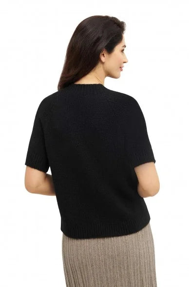 Alpaka Kurzarm-Pullover PACA – Damen Pullover aus Baby Alpaka-Merino-Mix, Fair Trade, weich & zeitlos