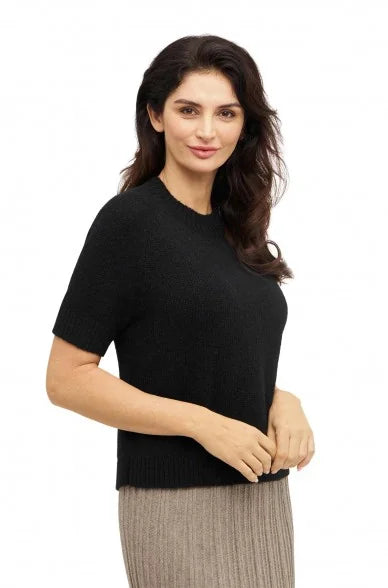 Alpaka Kurzarm-Pullover PACA – Damen Pullover aus Baby Alpaka-Merino-Mix, Fair Trade, weich & zeitlos