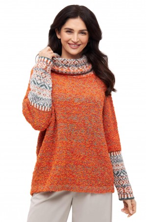 Nachhaltiger Alpaka Pullover COLORES ANDEN – weicher Winterpulli aus Reststoffen, limitierte Edition