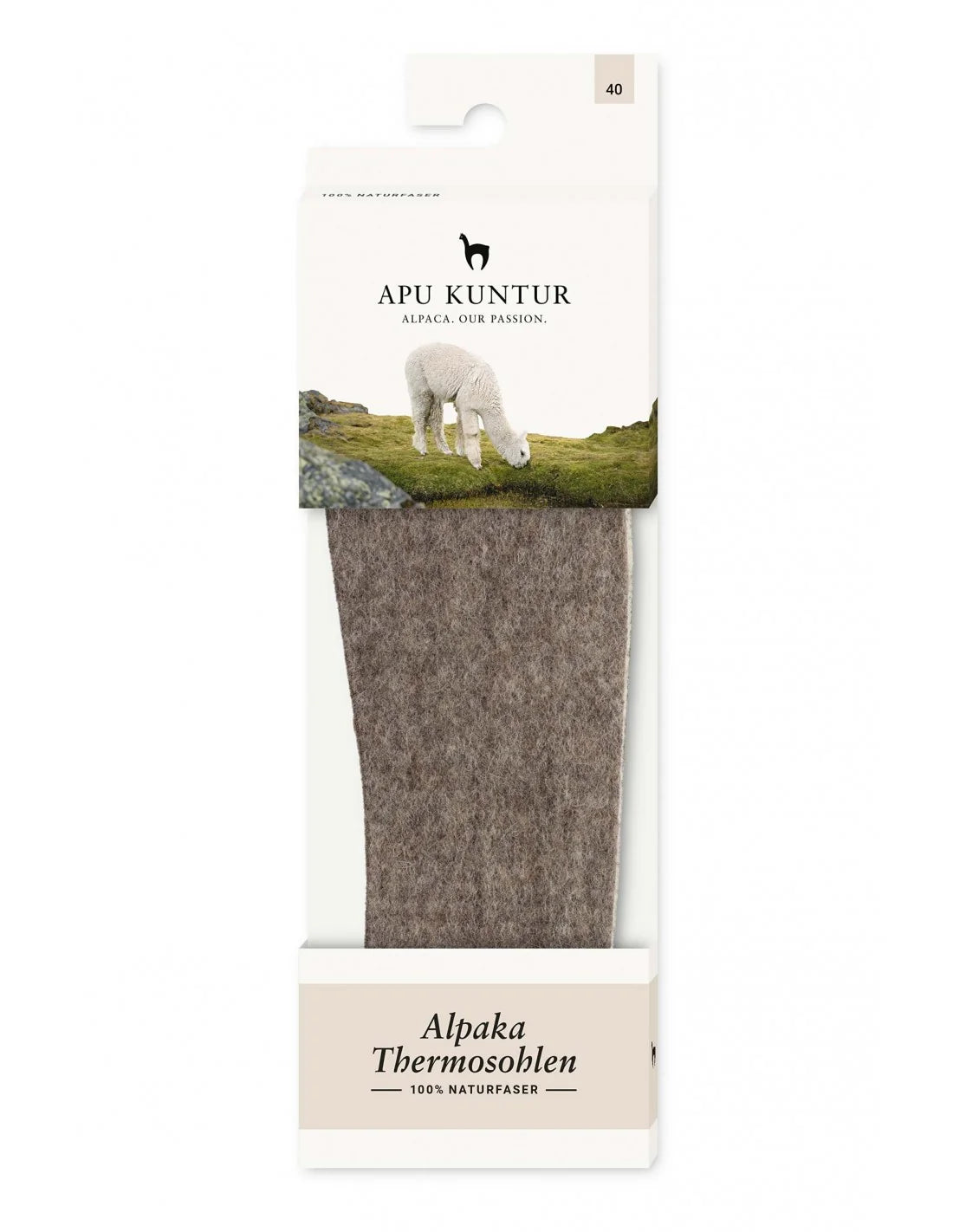 Alpaka THERMOSOHLEN (Gr.34-47) aus 80% Baby Alpaka & 20% Schaf-Wolle